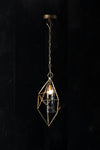 Vesta Geometric Smoked Glass Pendant Light